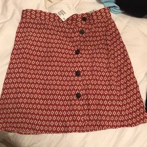 H&M printed skirt